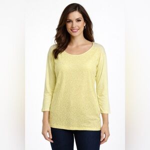 Antonio Melani  sequined blouse yellow Size S